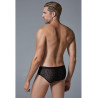 Allure Men Shorty Dentelle Leopard Allure Noir